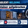 Sangerhausen – Baucontainer aufgebrochen